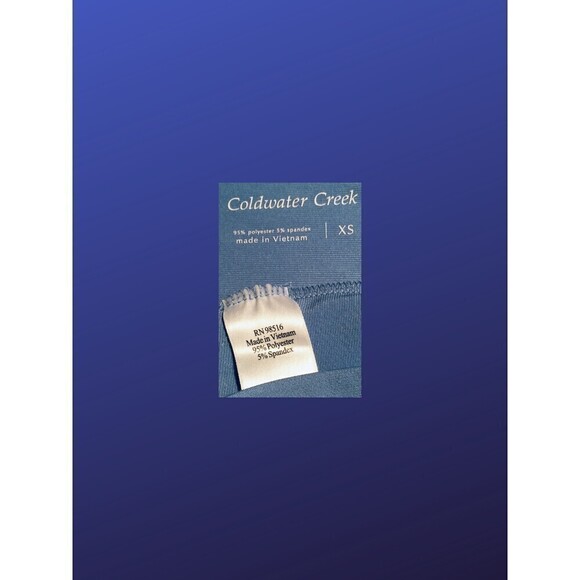 COLDWATER CREEK Surplice Wrap Top, LIGHT BLUE, Women’s Size X-Small, NWOT - Picture 3 of 8